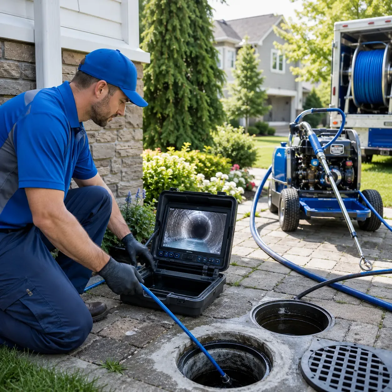 Outdoor drain cleaning professionals serving Martinsville, OH